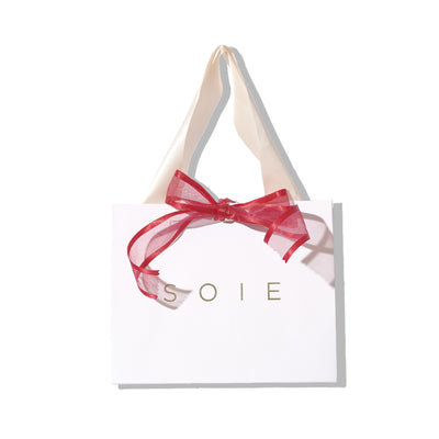 SOIE gift bag with ribbon (red ribbon)